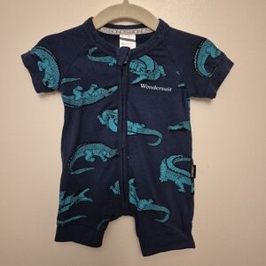 NB - Crocodile Bonds Zip Romper